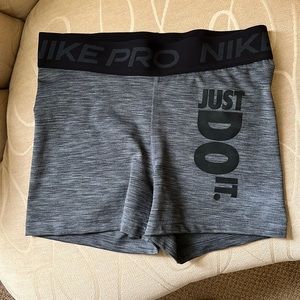 Nike Womens Pro 3” Just Do It Shorts